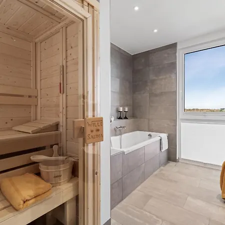 Apartment Beachloungeone- 1 Og, Meerblick, Balkon, Kamin, Sauna *