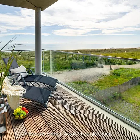 Beachloungeone- 1 Og, Meerblick, Balkon, Kamin, Sauna Lejlighed Olpenæs